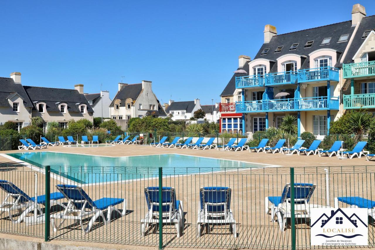 Localise - A06 - Entierement De Plain-Pied Avec Petite Vue Mer - Donnant Sur La Piscine Et Le Jardin - Wifi Inclus - Draps Inclus - Guilvinec Extérieur photo